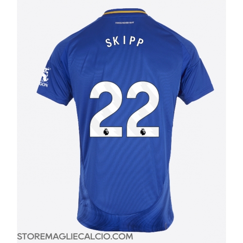 Leicester City Oliver Skipp #22 Maglia Gara Casa Repliche 2024-25 Maniche Corte Leicester City Oliver Skipp #22 Maglia Gara Casa Repliche 2024-25 Maniche Corte